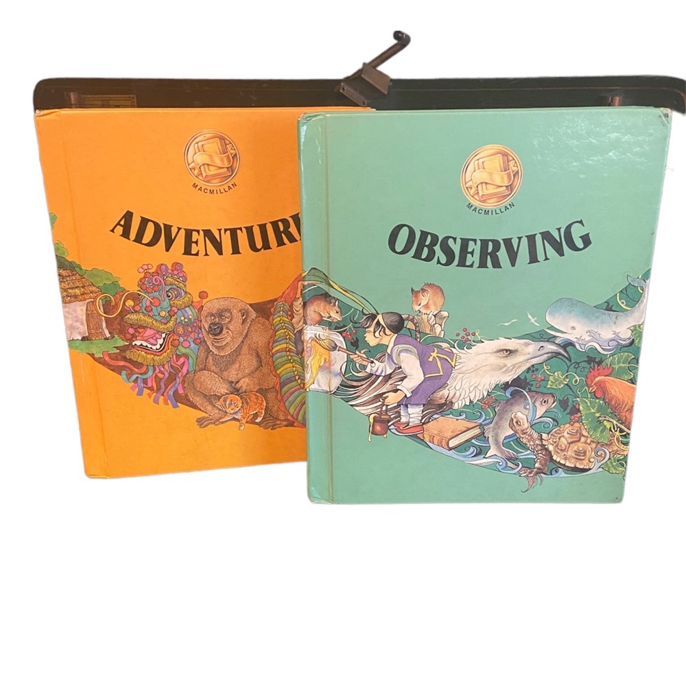 MacMillan reading textbooks 80S homeschool  2 piece 
Observing Adventuring